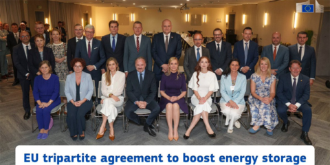 La UE firma su primer acuerdo tripartito para impulsar el almacenamiento de energía