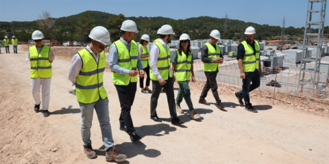 Avanzan las obras del sistema de baterías de Sant Antoni para reforzar el suministro eléctrico de Ibiza