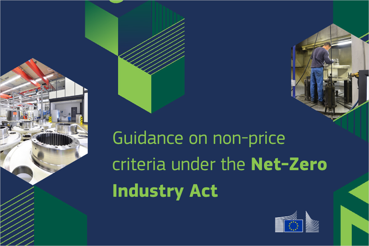 La Comisión Europea publica directrices para aplicar los criterios no económicos de la Ley de Industria de Cero Emisiones