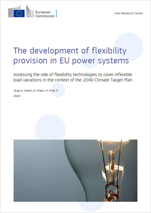 Un informe del JRC analiza la evolución de la flexibilidad del sistema eléctrico europeo hasta 2050
