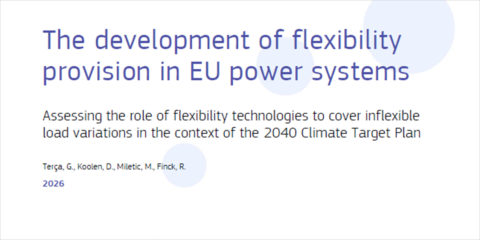 Análisis sobre la evolución de la flexibilidad del sistema eléctrico europeo hasta 2050