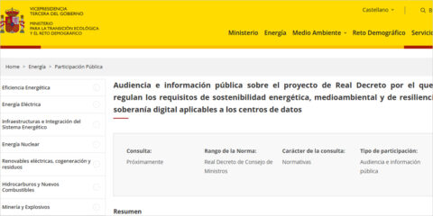 Audiencia pública para establecer requisitos de sostenibilidad y acceso a la red para los centros de datos