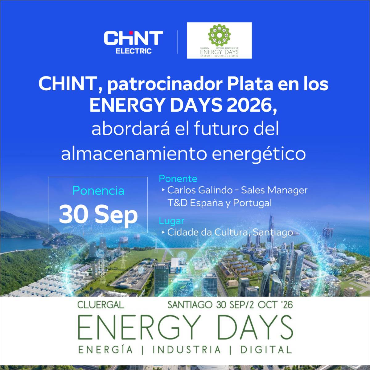 CHINT participará en los ENERGY DAYS 2026