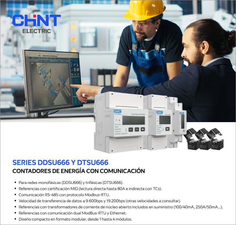 series DDSU666 y DTSU666 de CHINT