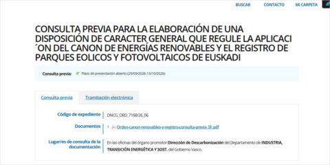 El Gobierno Vasco consulta cómo distribuir los ingresos del canon de energías renovables