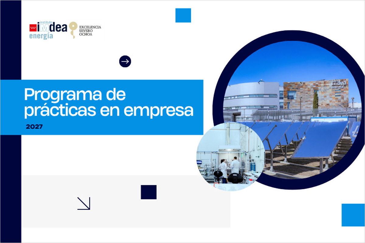 IMDEA Energía convoca 30 becas de prácticas remuneradas en el ámbito energético