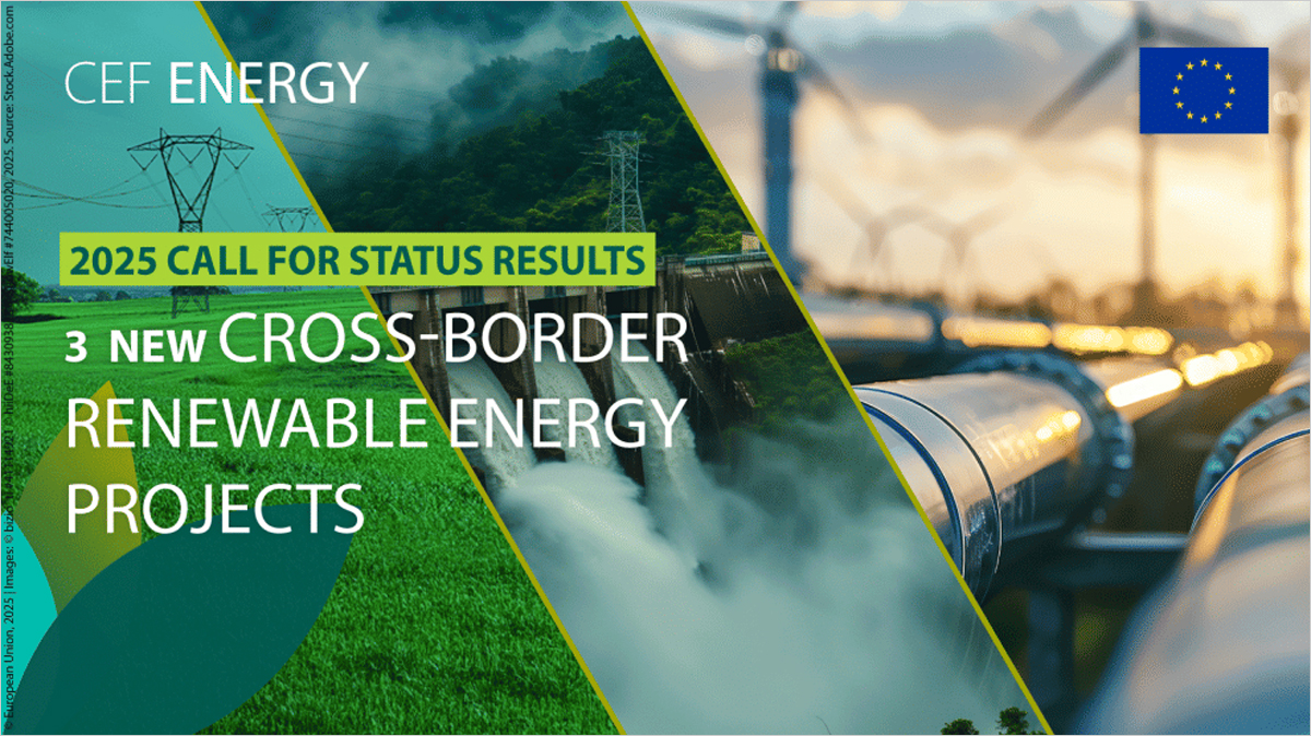 La lista CB RES incorpora tres nuevos proyectos transfronterizos de energías renovables