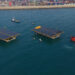 El Puerto de Valencia alberga un demostrador solar flotante marino de 1 MW formado por dos plataformas