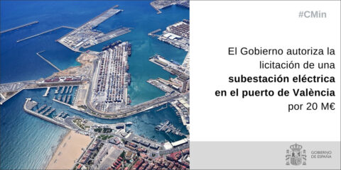 Luz verde a la licitación de una subestación eléctrica en el puerto de Valencia por 20 millones de euros